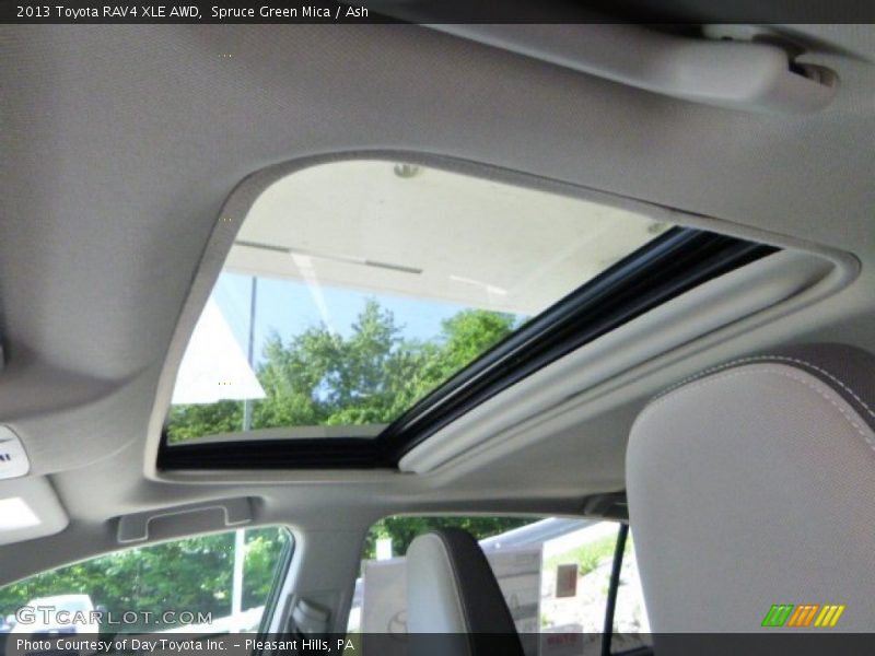Spruce Green Mica / Ash 2013 Toyota RAV4 XLE AWD