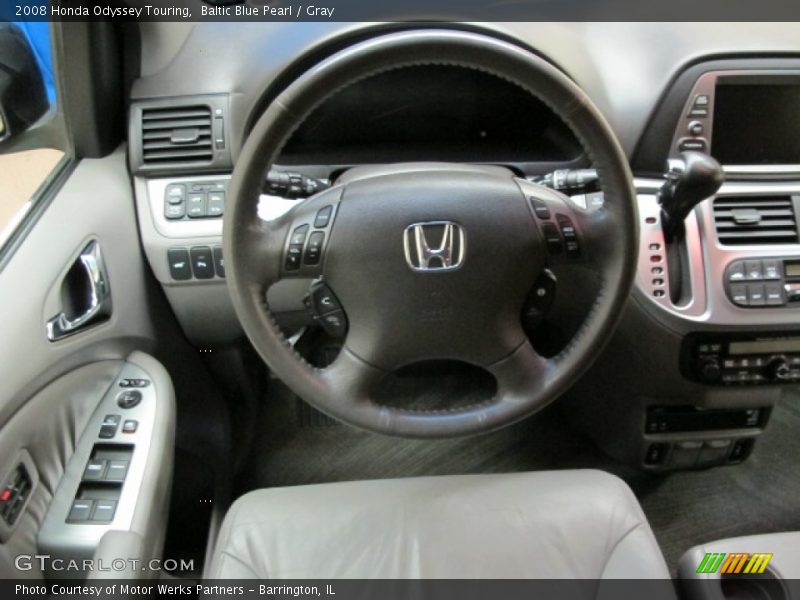 Baltic Blue Pearl / Gray 2008 Honda Odyssey Touring