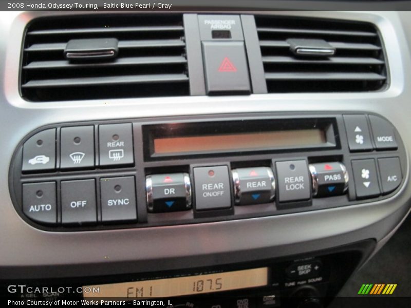 Baltic Blue Pearl / Gray 2008 Honda Odyssey Touring