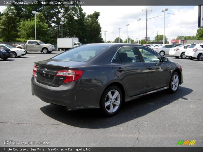 Magnetic Gray Metallic / Black 2012 Toyota Camry SE