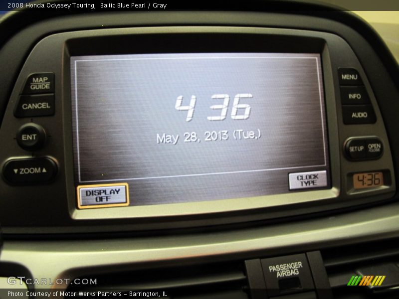 Baltic Blue Pearl / Gray 2008 Honda Odyssey Touring