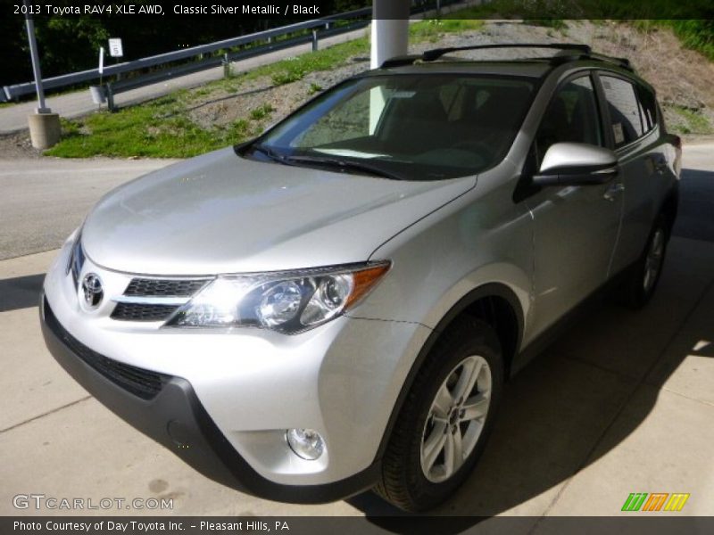 Classic Silver Metallic / Black 2013 Toyota RAV4 XLE AWD