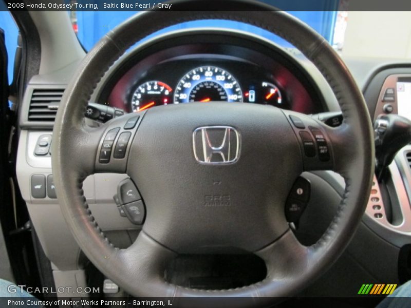 Baltic Blue Pearl / Gray 2008 Honda Odyssey Touring