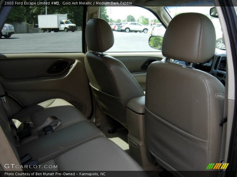 Gold Ash Metallic / Medium Dark Pebble 2003 Ford Escape Limited 4WD