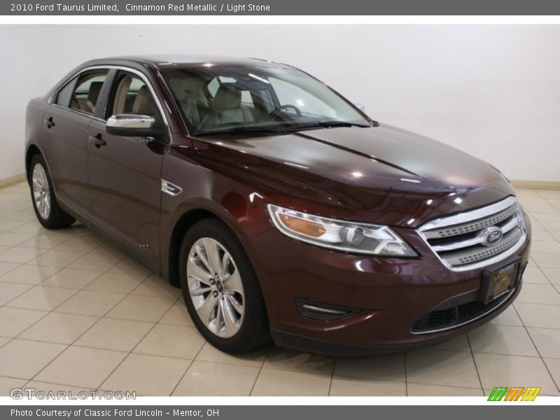 Cinnamon Red Metallic / Light Stone 2010 Ford Taurus Limited