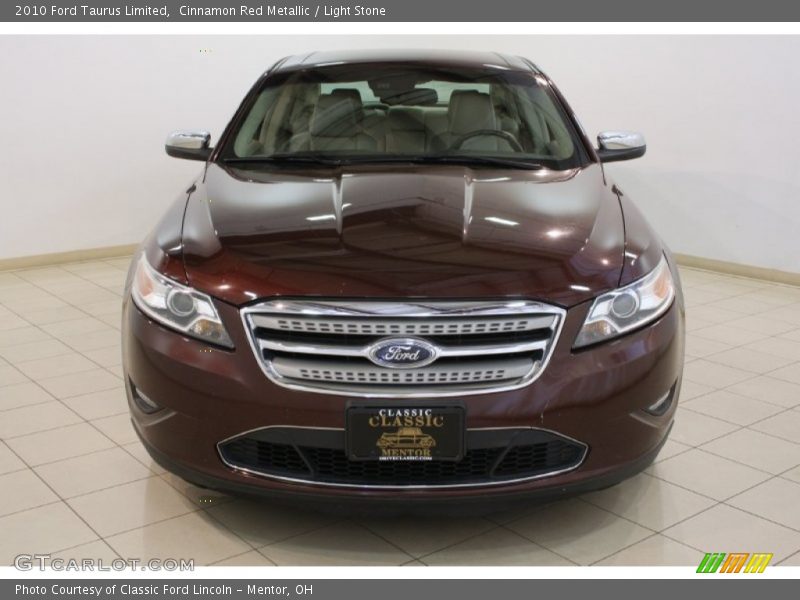 Cinnamon Red Metallic / Light Stone 2010 Ford Taurus Limited