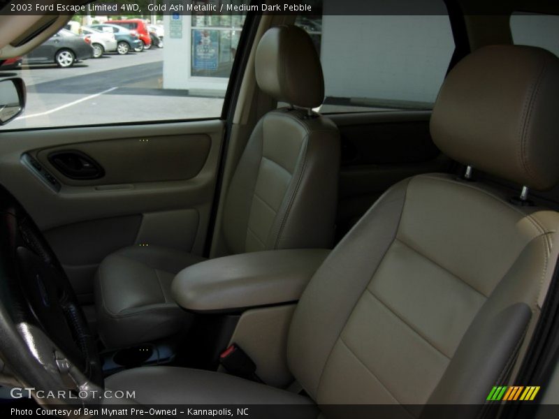Gold Ash Metallic / Medium Dark Pebble 2003 Ford Escape Limited 4WD