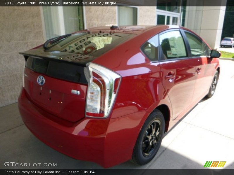 Barcelona Red Metallic / Bisque 2013 Toyota Prius Three Hybrid