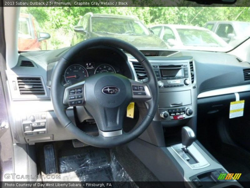 Graphite Gray Metallic / Black 2013 Subaru Outback 2.5i Premium