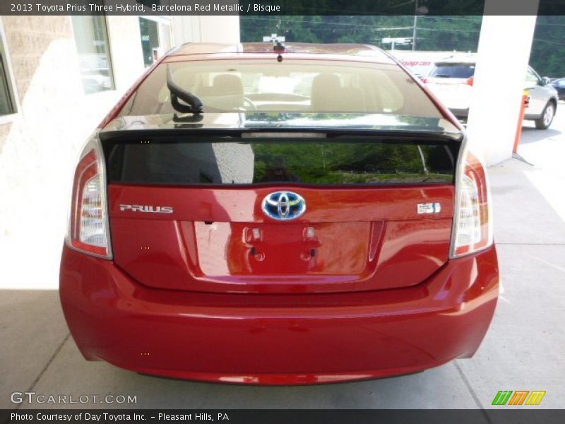 Barcelona Red Metallic / Bisque 2013 Toyota Prius Three Hybrid