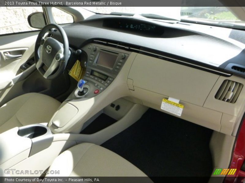 Barcelona Red Metallic / Bisque 2013 Toyota Prius Three Hybrid