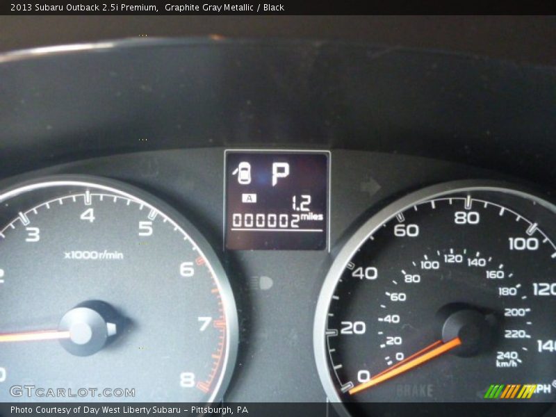 Graphite Gray Metallic / Black 2013 Subaru Outback 2.5i Premium