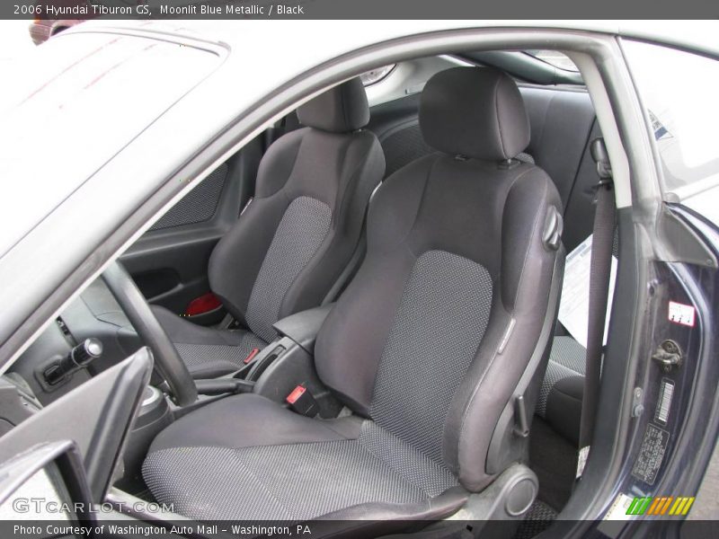 Moonlit Blue Metallic / Black 2006 Hyundai Tiburon GS