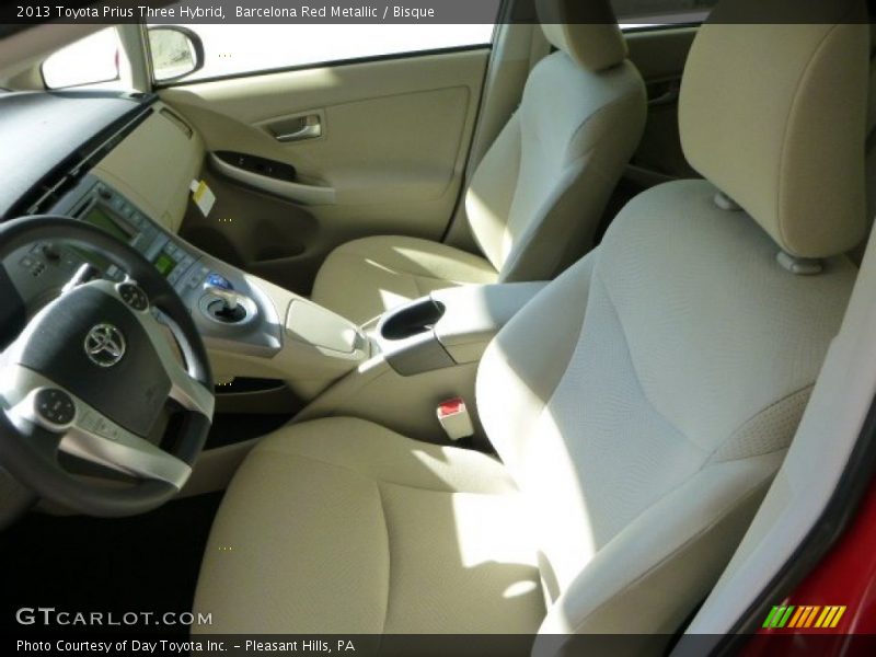 Barcelona Red Metallic / Bisque 2013 Toyota Prius Three Hybrid