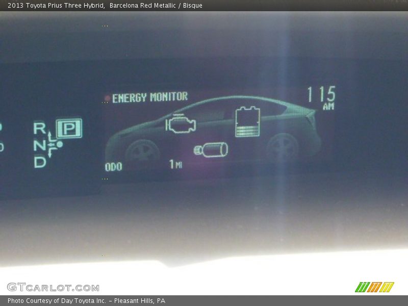 Barcelona Red Metallic / Bisque 2013 Toyota Prius Three Hybrid