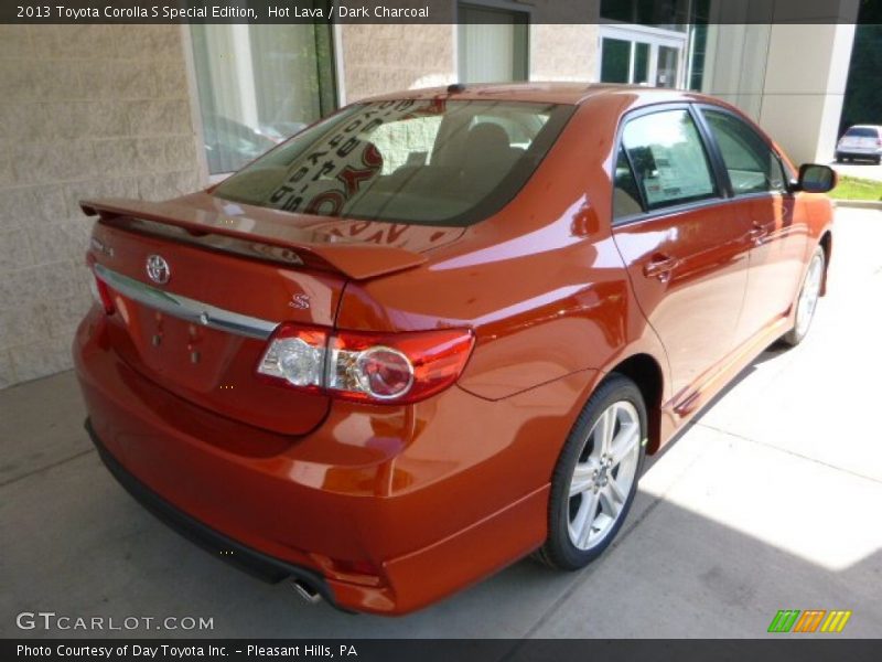 Hot Lava / Dark Charcoal 2013 Toyota Corolla S Special Edition