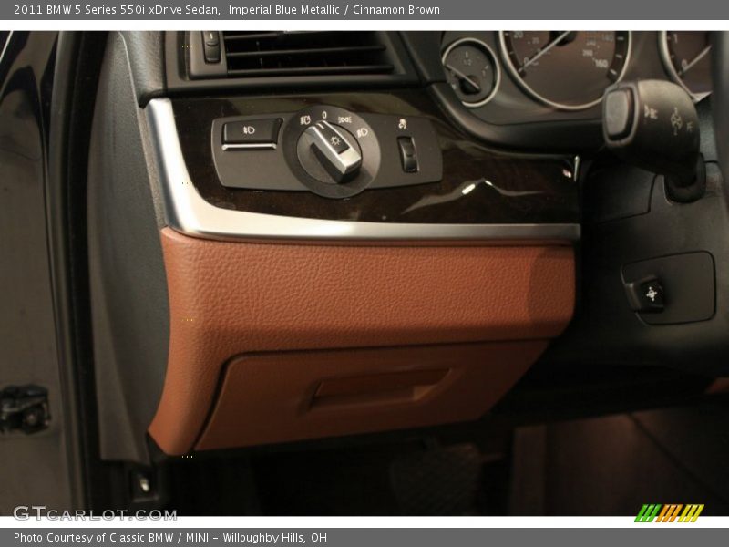 Imperial Blue Metallic / Cinnamon Brown 2011 BMW 5 Series 550i xDrive Sedan