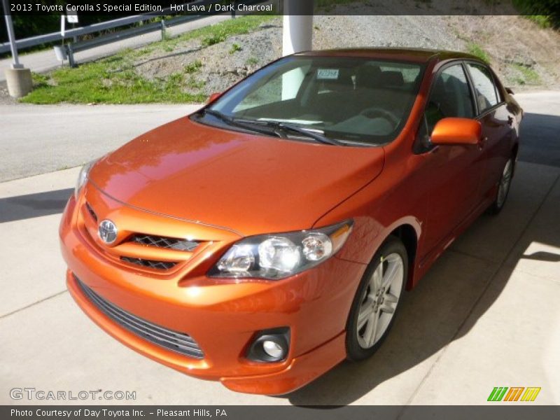 Hot Lava / Dark Charcoal 2013 Toyota Corolla S Special Edition