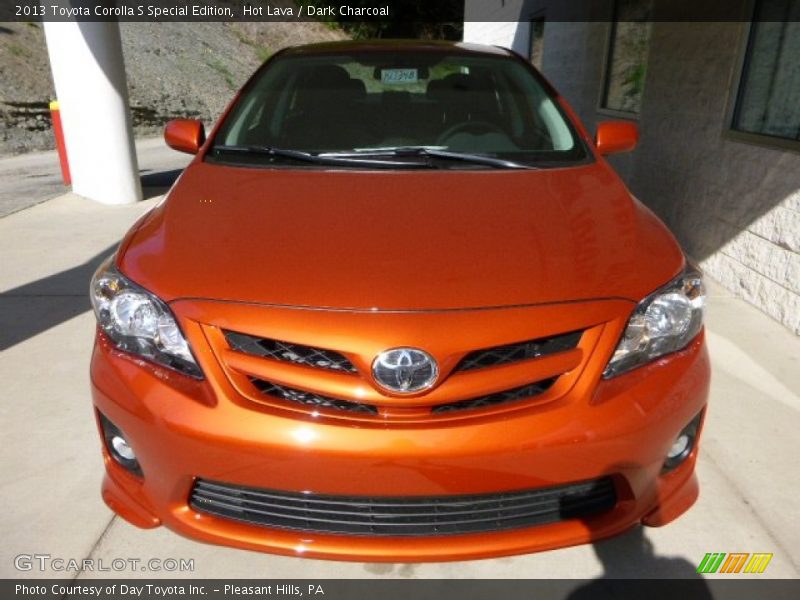 Hot Lava / Dark Charcoal 2013 Toyota Corolla S Special Edition