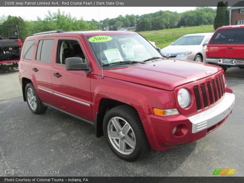 Red Crystal Pearl / Dark Slate Gray 2008 Jeep Patriot Limited 4x4