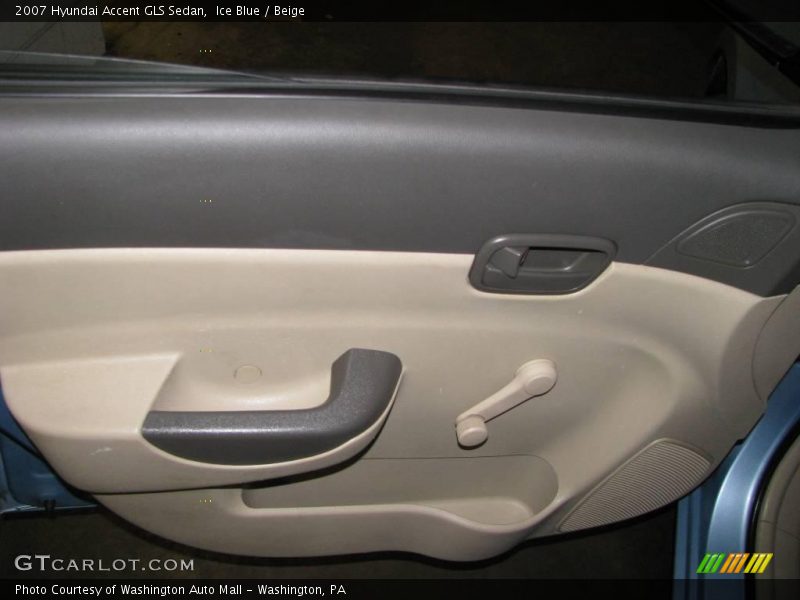 Ice Blue / Beige 2007 Hyundai Accent GLS Sedan