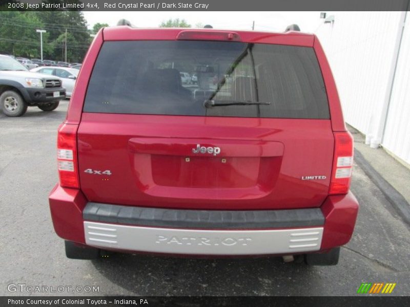 Red Crystal Pearl / Dark Slate Gray 2008 Jeep Patriot Limited 4x4