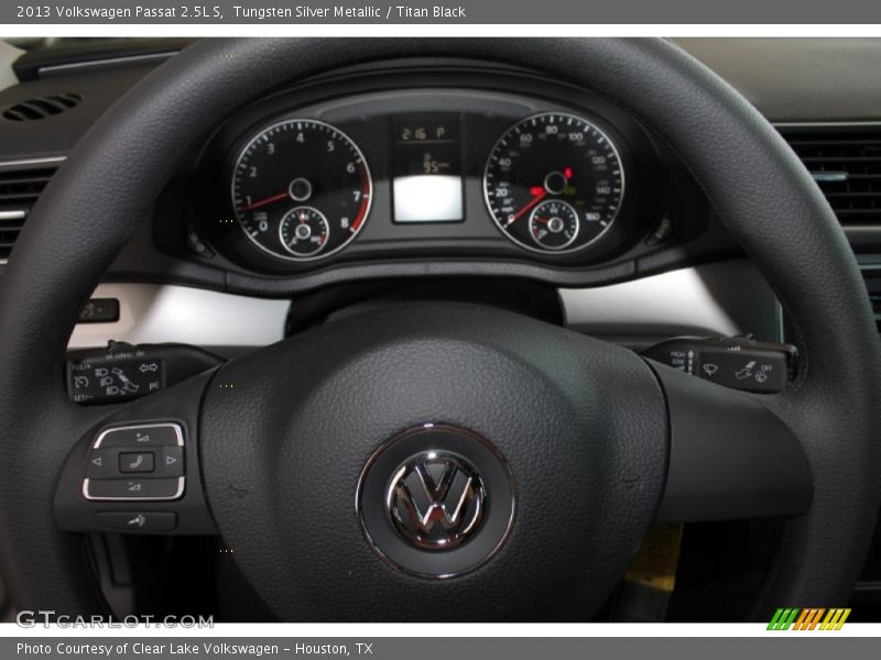 Tungsten Silver Metallic / Titan Black 2013 Volkswagen Passat 2.5L S
