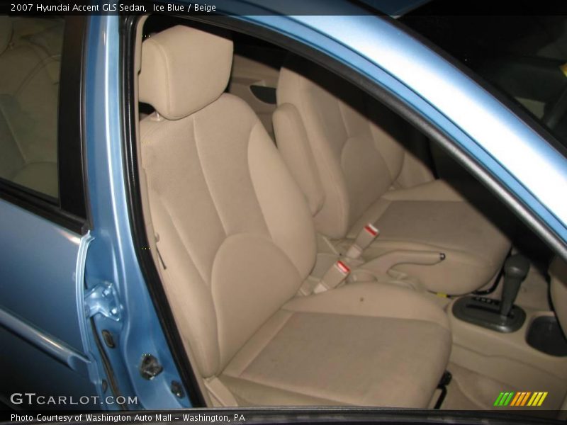 Ice Blue / Beige 2007 Hyundai Accent GLS Sedan