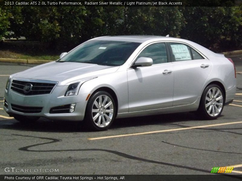Radiant Silver Metallic / Light Platinum/Jet Black Accents 2013 Cadillac ATS 2.0L Turbo Performance