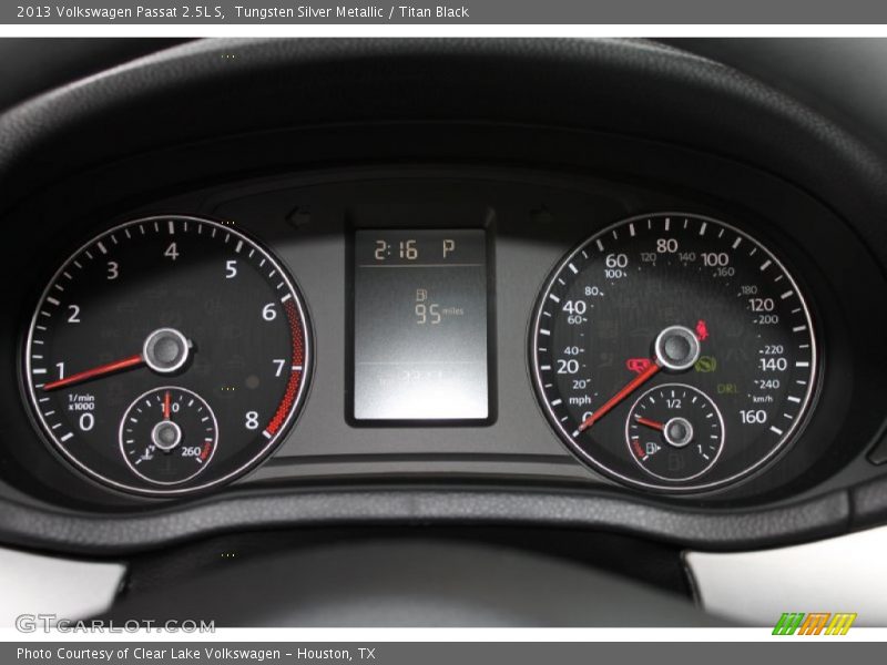 Tungsten Silver Metallic / Titan Black 2013 Volkswagen Passat 2.5L S