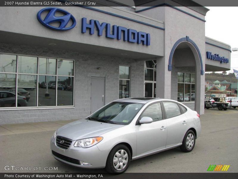 Quicksilver / Gray 2007 Hyundai Elantra GLS Sedan