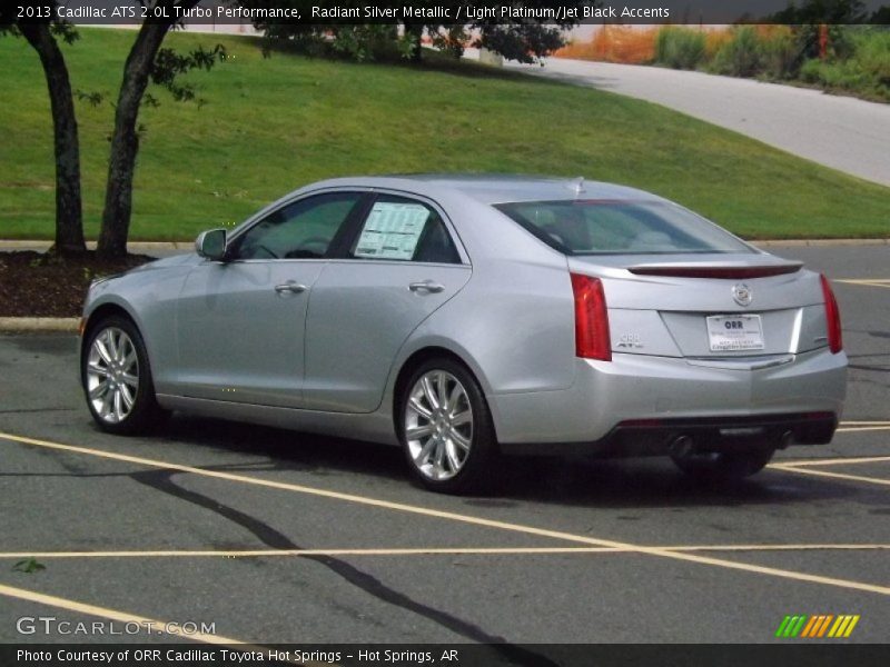 Radiant Silver Metallic / Light Platinum/Jet Black Accents 2013 Cadillac ATS 2.0L Turbo Performance