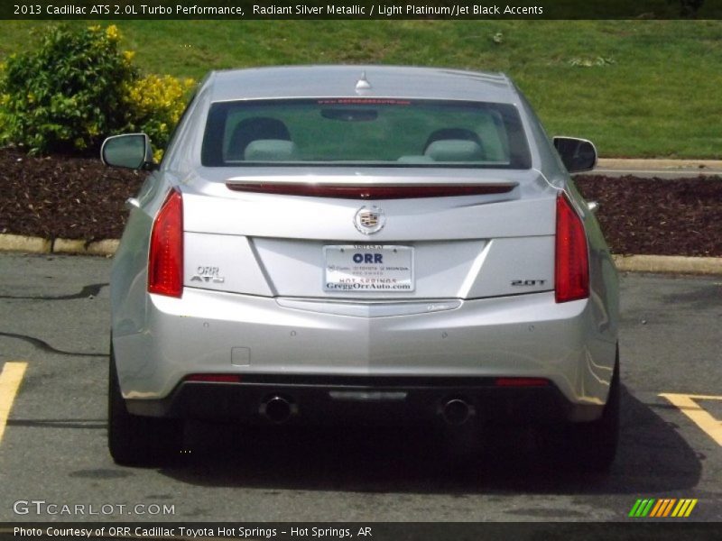 Radiant Silver Metallic / Light Platinum/Jet Black Accents 2013 Cadillac ATS 2.0L Turbo Performance