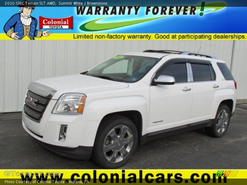 Summit White / Brownstone 2010 GMC Terrain SLT AWD