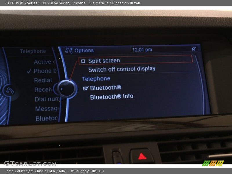 Imperial Blue Metallic / Cinnamon Brown 2011 BMW 5 Series 550i xDrive Sedan