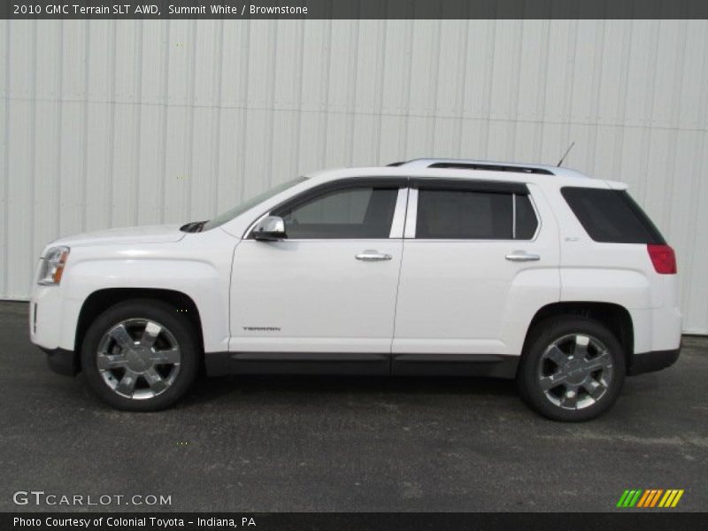 Summit White / Brownstone 2010 GMC Terrain SLT AWD