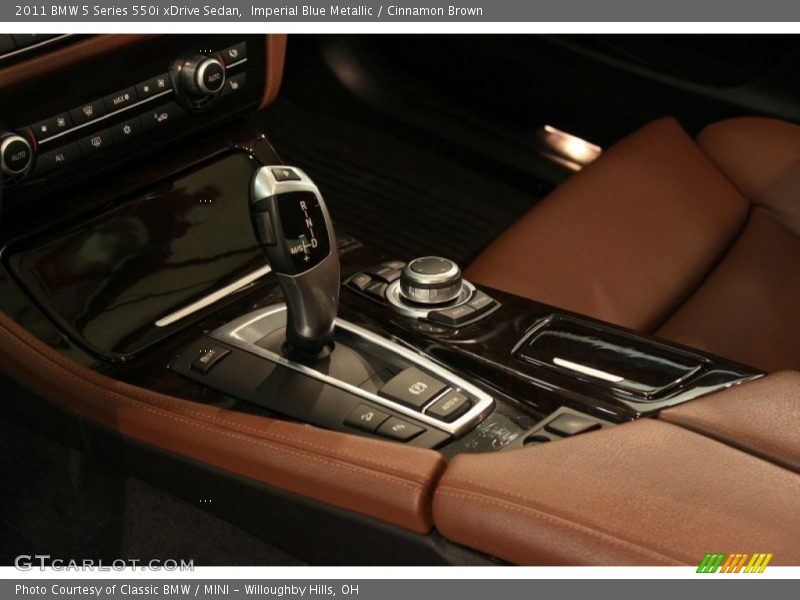 Imperial Blue Metallic / Cinnamon Brown 2011 BMW 5 Series 550i xDrive Sedan