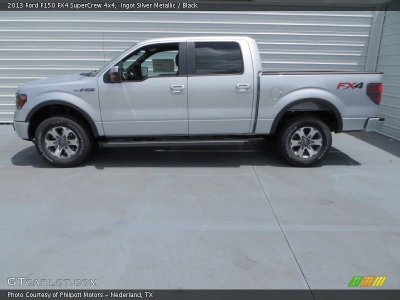 Ingot Silver Metallic / Black 2013 Ford F150 FX4 SuperCrew 4x4