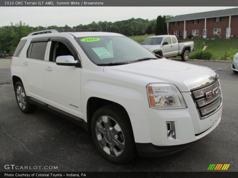 Summit White / Brownstone 2010 GMC Terrain SLT AWD