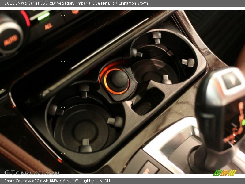Imperial Blue Metallic / Cinnamon Brown 2011 BMW 5 Series 550i xDrive Sedan