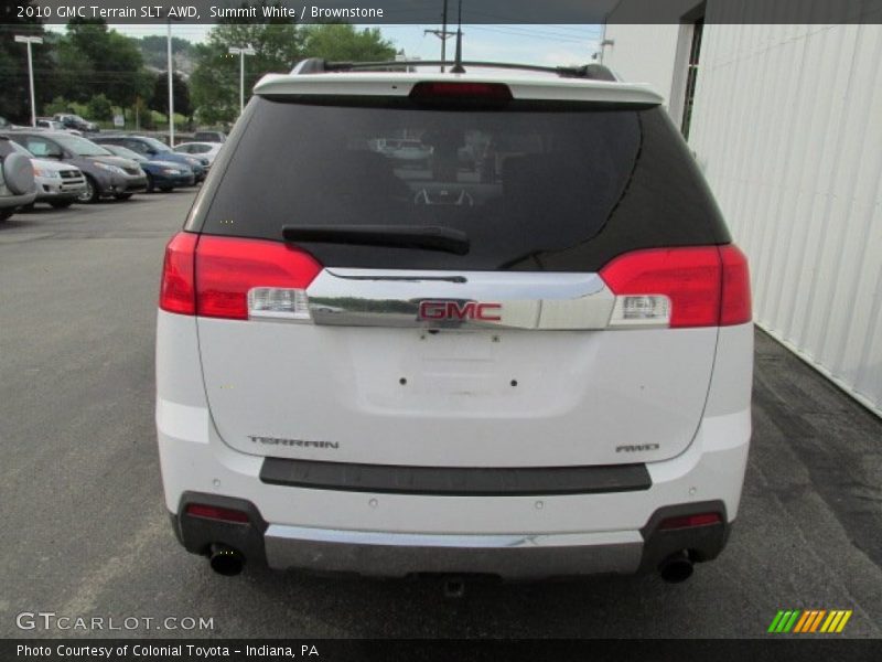 Summit White / Brownstone 2010 GMC Terrain SLT AWD