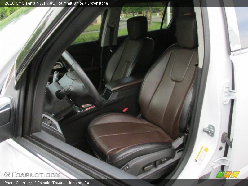 Summit White / Brownstone 2010 GMC Terrain SLT AWD