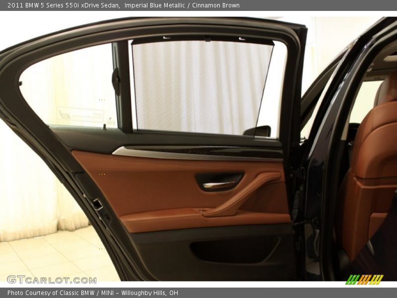 Imperial Blue Metallic / Cinnamon Brown 2011 BMW 5 Series 550i xDrive Sedan