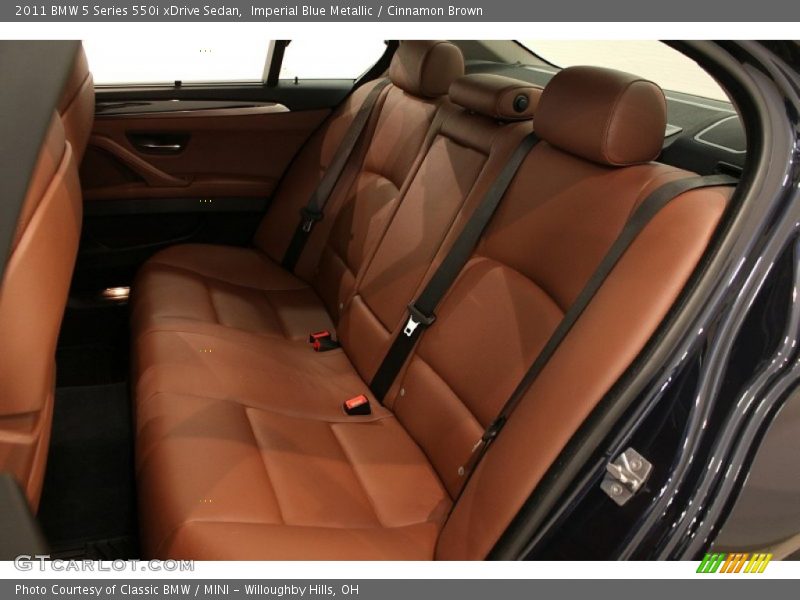 Imperial Blue Metallic / Cinnamon Brown 2011 BMW 5 Series 550i xDrive Sedan