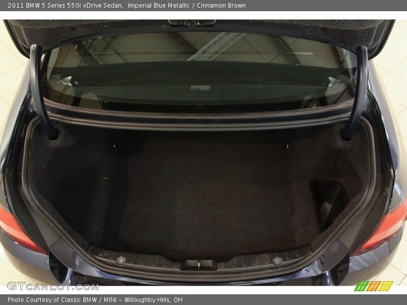 Imperial Blue Metallic / Cinnamon Brown 2011 BMW 5 Series 550i xDrive Sedan