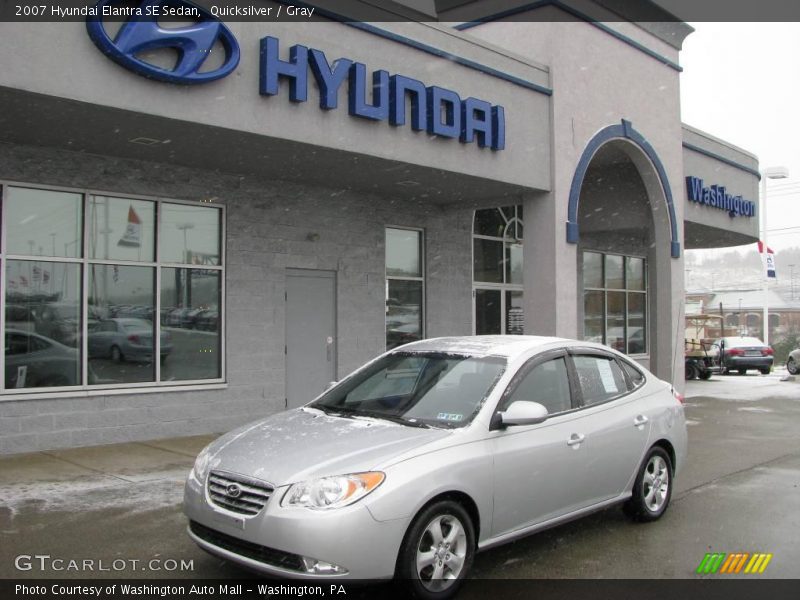 Quicksilver / Gray 2007 Hyundai Elantra SE Sedan