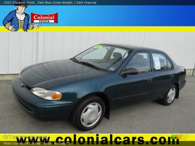 Dark Blue-Green Metallic / Dark Charcoal 2002 Chevrolet Prizm