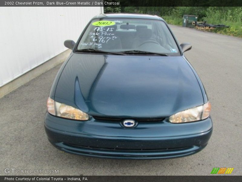 Dark Blue-Green Metallic / Dark Charcoal 2002 Chevrolet Prizm