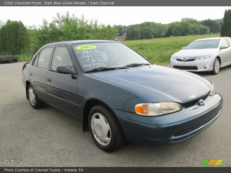Dark Blue-Green Metallic / Dark Charcoal 2002 Chevrolet Prizm
