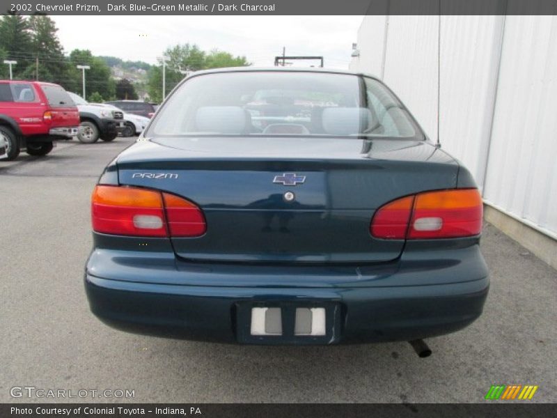 Dark Blue-Green Metallic / Dark Charcoal 2002 Chevrolet Prizm